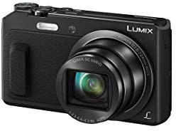 Panasonic Lumix DMC-TZ57 Powerful Compact Zoom Camera (16MP Sensor, 20x F3.36.4 Lumix Zoom, Tilting Screen, Full HD Video, Selfie Modes, Stabilized) Black (Renewed)