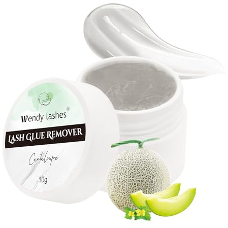 Borttagning Av ögonfranslim För Fransförlängning,10g Mild & Snabbverkande Borttagning Av Fransar,Säkert För Känsliga ögon,Professionell Rengöring Av ögonfransförlängning(Grå - Cantaloupesmak)