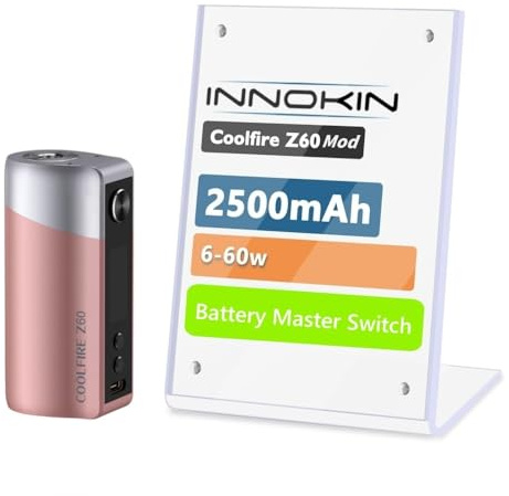 For Innokin CoolFire Z60 Mod Batería 2500 mAh 60 W Modos VW/Coil+/Refresh