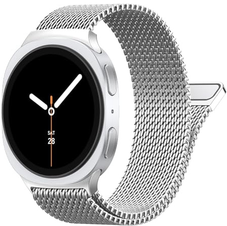 Milanaise Magnetic Ersatzarmband für Samsung Galaxy Watch 8 Armband 40mm 44mm/8 Classic Band 46mm Herren Damen,Milanese Loop Edelstahl Mesh Metall Armbänder für Samsung Watch 8/8 Classic Armband | Magnet,Edelstahl,Mesh Metall Armbänder 40mm 44mm 46mm,Milanese Loop,für Alltag Arbeit und Meeting
