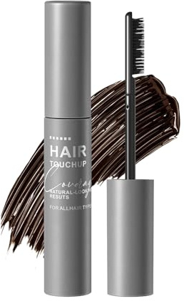 Haaransatz Ausbesserungsstift, Natürlicher Haar Ausbesserungsstift, Zum Sofortigen Abdecken Grauer Haare, Für Augenbrauen & Bart, Natürlich Aussehende Ergebnisse, Für Alle Haartypen (Dunkelbraun, 9g)