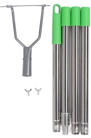 Srliya Zappa da Giardino Manico Lungo Zappa da Diserbo in Acciaio Inossidabile Resistente Strumento da Giardinaggio per Terreni Agricoli Che Perdono Terreno Semina Piantagione