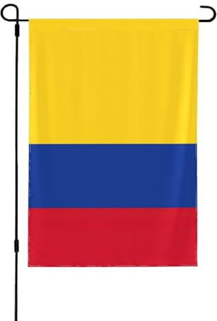 Bandera de Colombia para jardín de otoño de doble cara, decoración de temporada duradera para decoración de porche delantero