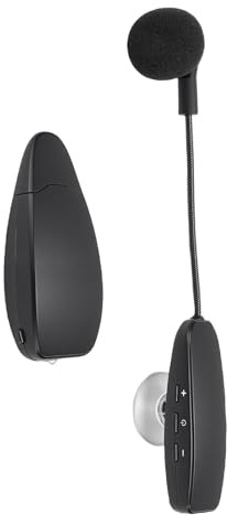 Diyeeni System Inalámbrico de Micrófono de Guitarra, Micrófono Inalámbrico 2.4G con Ventosa para Instrumentos de Violín, Violonchelo, Acordeón, Condensador de Reducción de