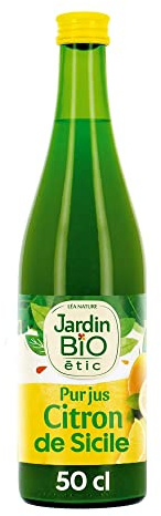 Jardin BIO étic - Succo di limone puro – 50 cl – 6 pezzi (50 x 6 = 300 cl)