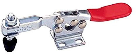 Quick Release Grip Clip Hand Tool,Toggle Clamp, GH-225-D Metal Horizontal Clamping Bar Hand Tool, Red