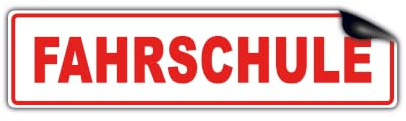 STROBO Fahrschule Magnetschild 32 x 8 cm | Warntafel für Fahrzeuge als Magnet | UV-Schutz, Wind- und Wetterfest