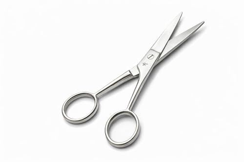 Tijera Pequeña Multiusos 5.5” (14 cm) JOYA Económica | Tijeras Básicas de Acero para Hogar y Oficina | Manualidades, Papel, Hilos, Cinta, Uso Diario