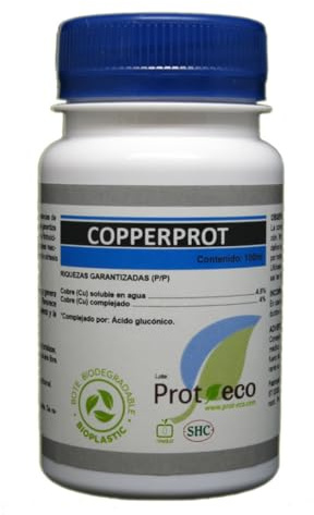 PROT ECO WWW PROT ECO COM COPPERPROT - contra Las carencias de Cobre (CU). Apto para Todos los Cultivos. Promueve el Desarrollo radicular. Adecuado Tanto para exterio/Interior e Invernadero.