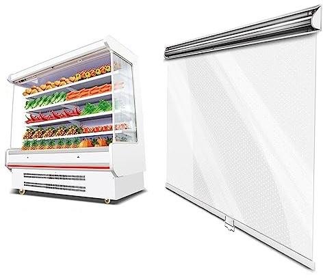tow000ack Tende a Rullo Trasparente Traspirante Mantieniti Fresco,Tenda Schermo di Partizione,per Banco Frigo,Barriera Termica,con Accessori,Personalizzabile,Larghezza x Altezza (W*H:60x150cm)