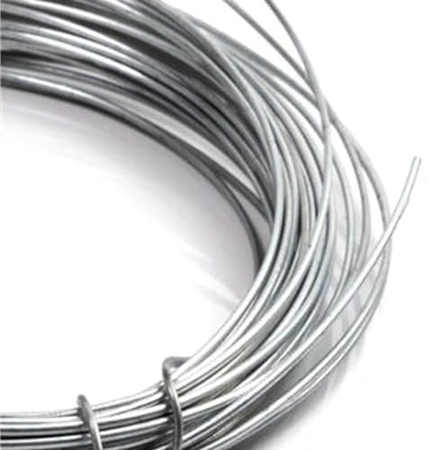 Bindedraht, 14 Gauge verzinkter Draht, 2,2 mm biegbarer Massivdraht, Metalldraht, Gartendrahtseil, Wäscheleine, leicht zu schneiden, für Garten-DIY-Blumenbefestigung, Befestigung von Zäunen (Size : 4