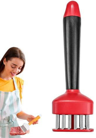 Ago per batticarne – Ago per toscarne, gadget per ago, ago in acciaio inox a 24 poli per allentare carne da cucina, piercing e tendini per affettare e marinare