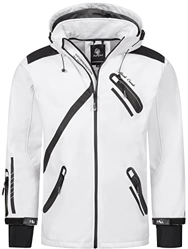 Rock Creek Softshelljacke Herren Outdoor Regenjacke H-127 | Wasserabweisende Übergangsbekleidung, funktionale Wanderjacke für Männer, Camping, Freizeit und wechselhaftes Wetter