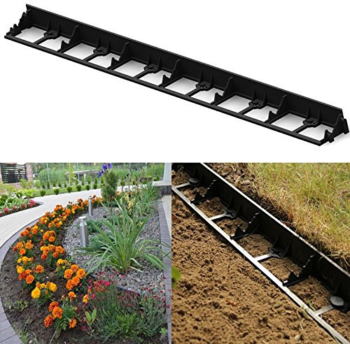 rg-vertrieb 10x Rasenkante Pflasterstein Pflasterkante Beeteinfassung Mähkante Kantenstein 45mm 58mm 78mm wählbar (45mm)