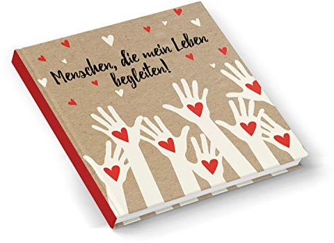 Logbuch-Verlag Freundschaftsbuch Gästebuch Freundebuch mit leeren Seiten persönliches Geschenk für Freunde Geburtstag Hochzeit 21 x 21 cm
