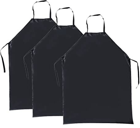 Cabilock Grillschürzen Grillschürze Grill Schürze 3 Verstellbare Latzschürze ?lbest?ndig PVC-Schürze Kochküche Schürzen für ?nner Koch Schwarz Grill Schürze Grill Schürze Schürzen
