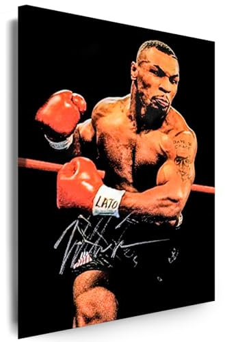 Myartstyle - Bilder Boxer Mike Tyson Sport 150 x 100 cm Leinwandbilder Xxl - 1 Teilige Wandbilder Kunstdrucke w-a-2041-6