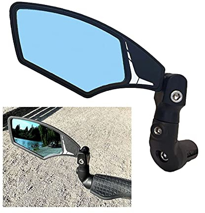 Hafny Bar End Bike Mirror HF-M900LS-FR08 (HF-M900LB-FR08 (Left Side, Anti-glare Blue Glass))