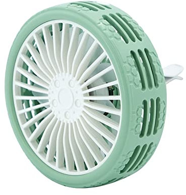 Auto Elektrischer Ventilator,360 Grad Drehung Auto Klimaanlage Fan mit Breathe Atmosphere Light Auto Luftauslassventilator Mini USB Lüfter 3 Gängen Einstellbarer Lüfter für SUV Wohnmobil ATV