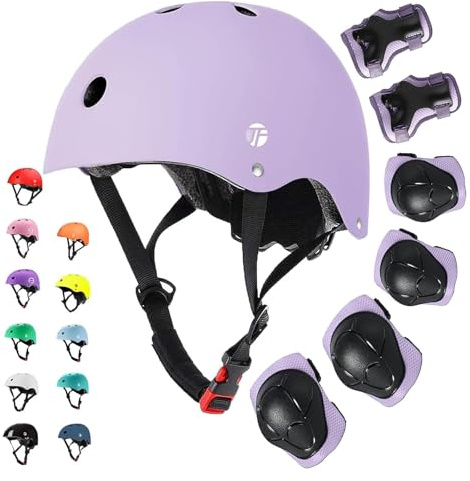 JeeFree Adjustable Gradient Color Skateboard Helmet for 3-5-8-14+Ages【Toddler Kids Youth Adult】 Girls Boys Woman.Bike Helmet for Multi-Sports Cycling Bicycle Scooter Inline Roller Skate Rollerblading