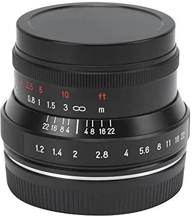 35mm F1.2 II Large Aperture Lens for for Sony FS5/FS7/FS7M2/FS5M2K/A5100/A5100L/A6000 /A6000L/A6300/A6400/A6500/A6600/NEX‑3 E‑Mount Camera, Etc