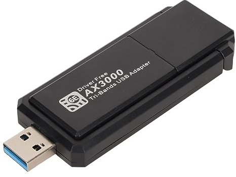 Bewinner Adaptateur WiFi USB pour PC, Adaptateurs Réseau USB sans Fil 3000 Mbps, Carte Réseau USB Triple Bande avec Antenne pour Ordinateur Portable de Bureau Compatible avec Windows 10 11