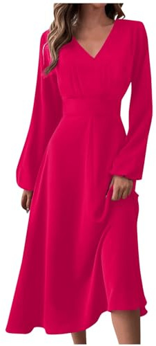 SCBFDI Y2K Dress Long Dress Ladies Summer Dresses Size 14 Polka Dot Dress for Women Ladies Maxi Dress Dressowyus Dresses Ascot Dress Maxi Dresses for Women UK Ladies Occasion Dresses Pink M