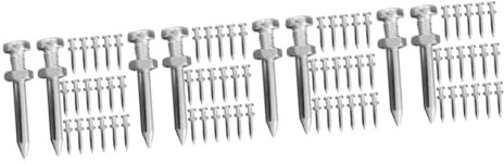 Gatuida 104stücke Rasenlüfter Spikes Metall Aerator Nägel Für Effektive Rasenbelüftung Einfach Zu Montieren Für Rasenarten Und Wetterbedingungen Für Gartenpflege