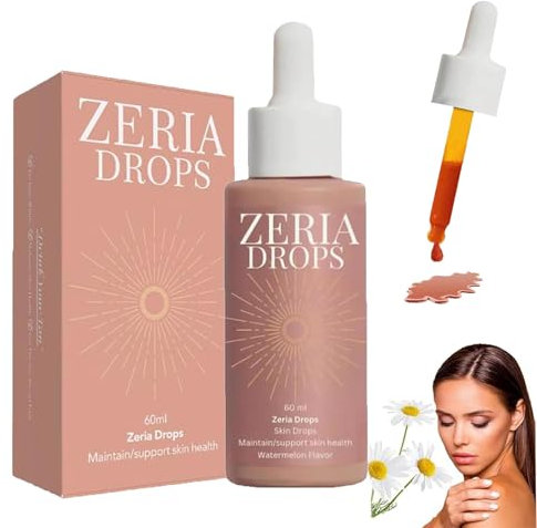 Zeria Sunless Tanning Drops,ZERIA Tropfen zur Natürlichen Steigerung des Melanins,für Gesicht und Körper,Flüssige Bräunungstropfen,Sonnengeküsstes Leuchten ohne Sonnenschäden und Stundenlanges (1PCS)