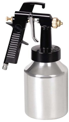 Pistola a spruzzo a sifone, HVLP, pistola a spruzzo con alimentazione ad aspirazione, ugello da 1,5 mm, capacità 1000 CC per verniciatura di mobili e auto
