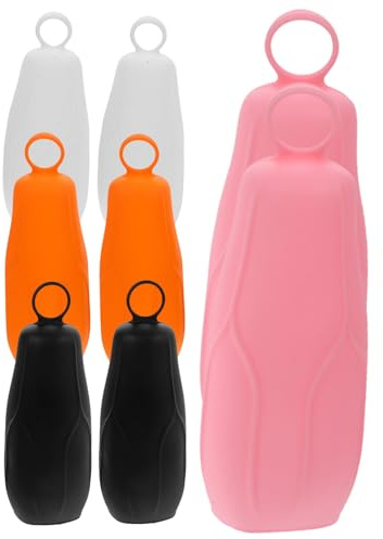 Homoyoyo Manicotti in Silicone Anti-perdita per Bottiglie da Viaggio 8 Pezzi, Copertura Elastica per Articoli da Toeletta, Protezione Comprimibile per Shampoo e Lozioni, Kit Leggero