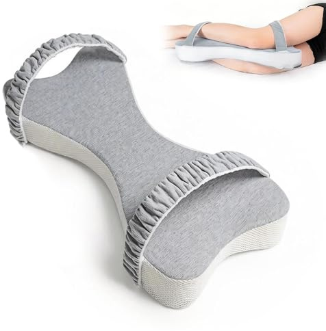 WDKXCN Kniekissen für Seitenschläfer, Extra Großes 53 cm Memory Foam Kniekissen zum Schlafen mit Band, klappbar Seitenschläferkissen Knie Knee Pillow zur Linderung von Knieschmerzen, Rücken & Hüft