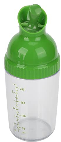 LICAEVEY Coctelera para Aderezo para Ensaladas, Botella de a Prueba de Fugas de 200 Ml con Tapa Abatible, Dispensador de Condimentos sin BPA para Mezclador de Aceite, Vinagre y Especias para
