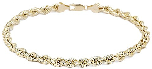 PRINS JEWELS 14 karat 585 Gold Kordel Armband Gelbgold 3.80 mm. Breit