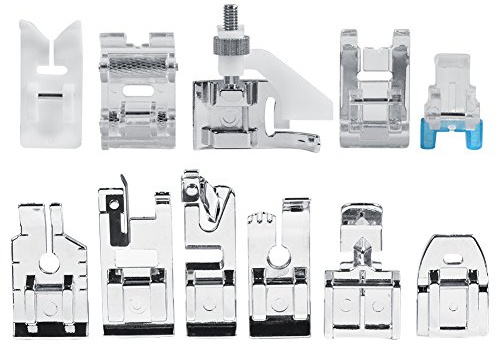 11pcs Nähmaschine Presser Füße Set Kit Haushalt Quilten Zipper Walking Fuß Presser Nähfüße Nähfuß Zubehör Set für Bruder Schmetterling Janome YOKOYAM