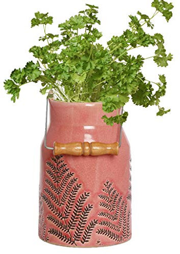 Windowsill Flower Pot Vine Leaf Herb Milk Churn Planter Pot Wedding Anniversary Autumn Home Decor Gift (BR20)