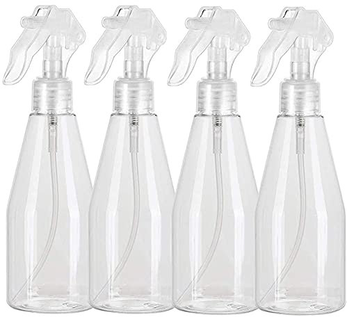 Jieddey Vaporisateur Vide 200ML,4 PCS Pulvérisateur Plastique Spray Transparente Bouteille de Pulvérisation Para Coiffeur pour Jardinage beauté Vaporisateur Cheveux