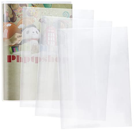ONLYKXY 10 transparente Hefthüllen für Schulbücher, wasserdichte Kunststoffhüllen (16 K)