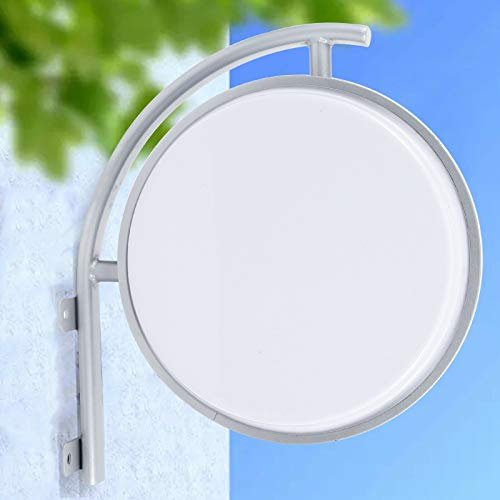 40cm LED Doppelseitiger Runder Leuchtkasten Projektion Doppelseitig Blank Beleuchtet Leuchtreklame 55,00 x 60,00 x 14,00 cm