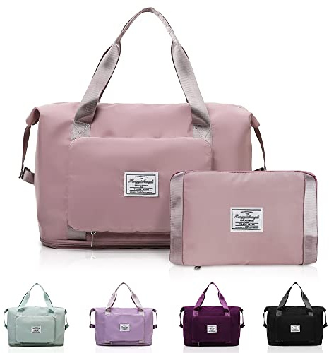Bolsa de Viaje Plegable de Gran Capacidad, QLFJ-FurDec Bolsas Mano Ligeras E Extensible Impermeables, Adecuadas para los Fines de Semana, Noche, Vacaciones, Shopping, el Gimnasio