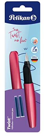 Pelikan 820097 Füller Twist Fresh Melon für Rechts- und Linkshänder, Feder M, Blister