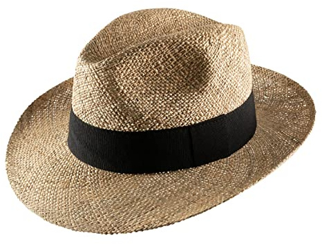 Classic Italy - Fedora Hut ausladende Krempe Fedora Paglia Fine