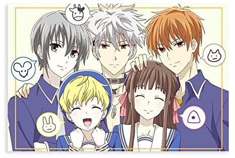 Anime Fruit Basket Poster 23 Canvas Poster Wall Art Decor Print Picture Paintings for Living Room Bedroom Decoration Unframe-style 12x18inch(30x45cm)