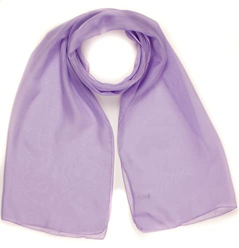 Mytoptrendz® - Ladies Classy Elegant Luxury Plain Sheer Chiffon Scarf – Lightweight Soft Sheer Neck Wrap for Women Casual, Weddings & Evening Wear