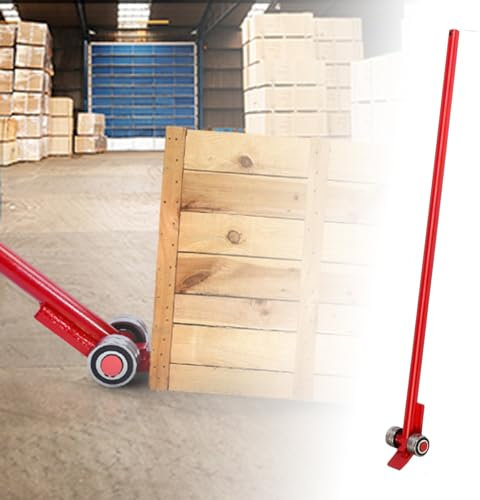 Hebelstange mit Rollen Hebelstange mit Rädern und Industrielagern, Nahtloses Brecheisen aus Verdicktem Stahlrohr mit Lager, Hebe und Handhabungsgerät für Frachtumschlaggeräte ( Size : 5T/11000lb )