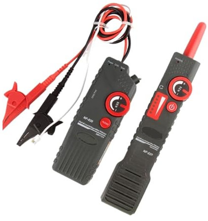 Probador de Cables de Red Probador LAN NF820 RJ45 RJ11, Kit De Herramientas De Red, Rastreador De Cable Subterráneo Antiinterferencias, Probador De Cable De Red Fácil de Leer