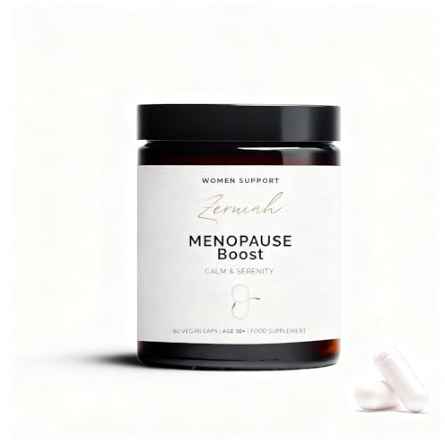 Zeruiah - Balance para Menopausia Complemento Alimenticio para 1 Mes | con Vitamina K2, D3, B6, B9 y B12 que Apoya en la Menopausia dando Calma y Equilibrio Hormonal 60 cápsulas