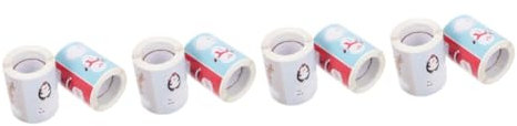VILLCASE 8 Rollen Etikett Dichtungsaufkleber selber machen Geschenktütenanhänger scrapbooking sticker scrapbook stickers beschreibbare Aufkleber abdichtende Aufkleber Kupferplattenaufkleber