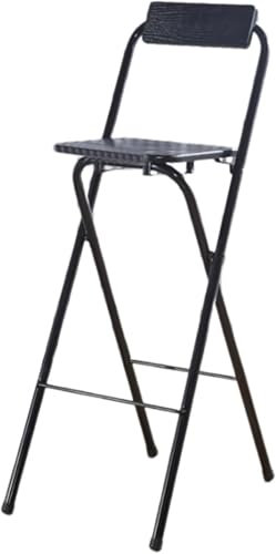 Klapphocker Stuhl 26 Zoll, 28 Zoll tragbarer klappbarer Barhocker für Erwachsene mit Rückenlehne, 30 Zoll klappbarer Küchenhochstuhl für Party, Frühstück, Harte Sitzgelegenheiten, 220 Pfund