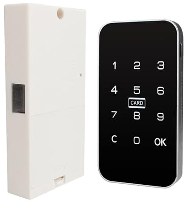 Swokely Intelligentes Schrankschloss, Universal-Passwort, RFID-Kartenschloss, Schrankentriegelung, elektronisches Induktionsschloss ohne Schlüssel für Holzkommoden, Schubladen, Schränke